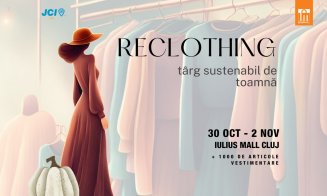A început Reclothing – târgul sustenabil de toamnă din Iulius Mall Cluj. Vino să-ți reîmprospătezi garderoba și să faci o faptă bună!