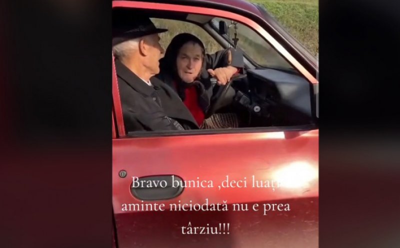 Motivul pentru care o bunică din Cluj a dat examen pentru permisul de conducere la 68 de ani
