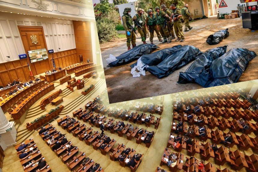 Şedinţă secretă în Parlamentul României cu filmul atacului teroriștilor Hamas de pe 7 octombrie. FĂRĂ presă, fotografii sau înregistrări