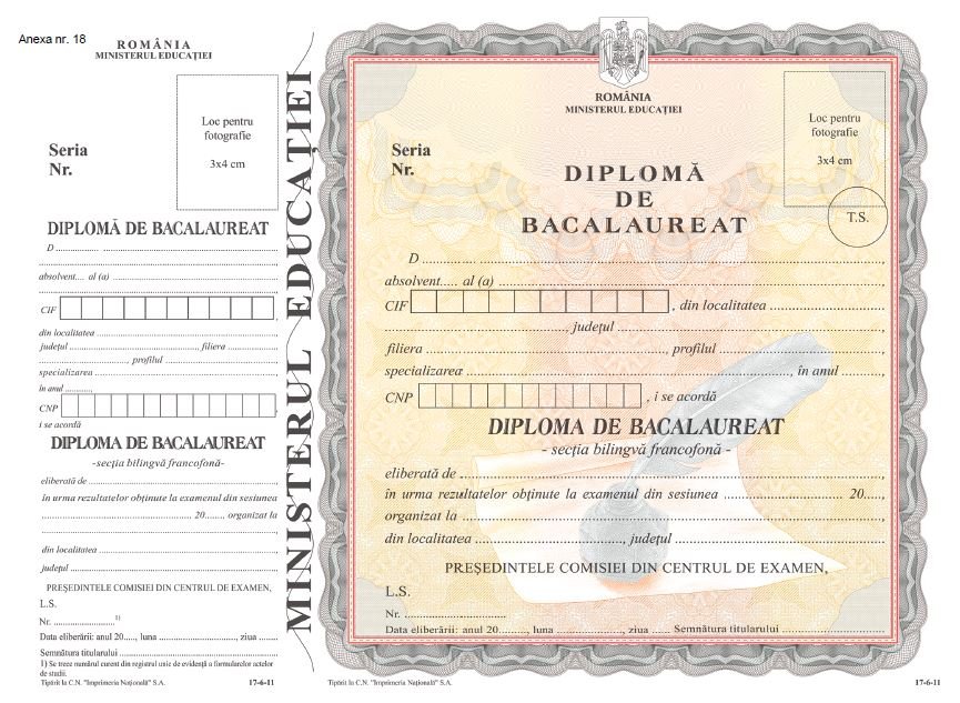 Diplomele de absolvire, certificatele profesionale sau de atestare a competențelor vor conține un cod QR