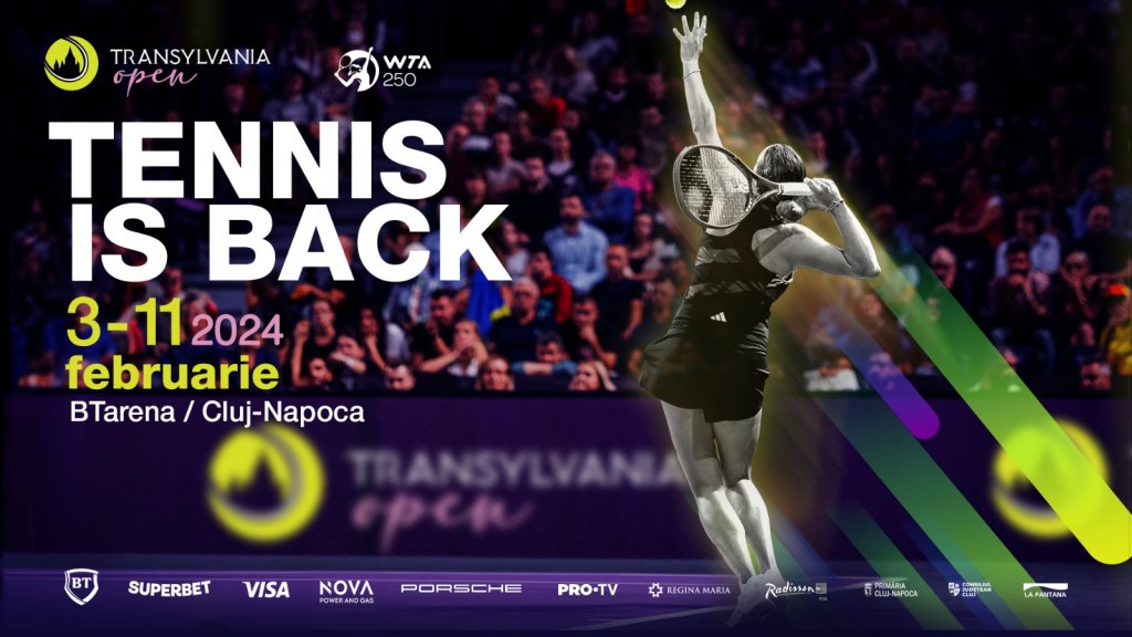 Vești bune pentru iubitorii tenisului. Transylvania Open revine mai repede &icirc;n 2024