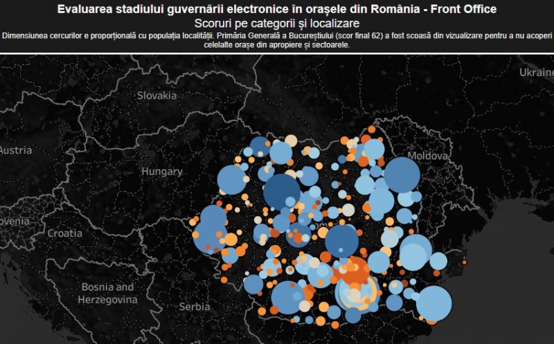 Cluj-Napoca se află pe primul loc în clasamentul orașelor din România privind guvernarea electronică