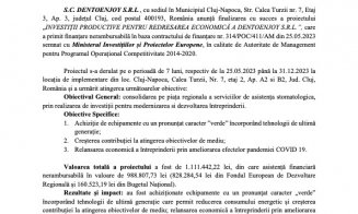 Anunț finalizare proiect