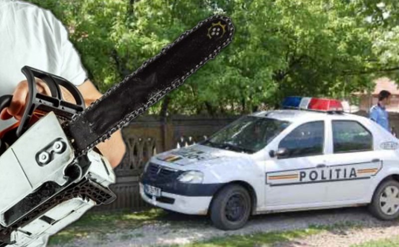 Un ardelean a sunat la 112 și a spus că vecinul său este la poartă cu o drujbă în mâna. Cum s-au desfășurat lucrurile