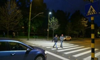 Zeci de treceri de pietoni din Cluj vor fi iluminate. Investiție de 6 mil. euro