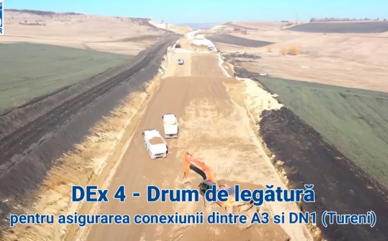 Mobilizare bună pe șantierul Drumului expres Tureni - Autostrada Transilvania