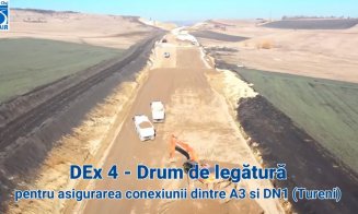 Mobilizare bună pe șantierul Drumului expres Tureni - Autostrada Transilvania