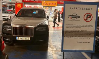 Parcare cu ”handicap” de București... în mall la Cluj