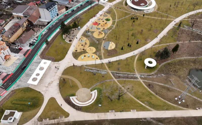 Plimbare cu DRONA prin Parcul Feroviarilor