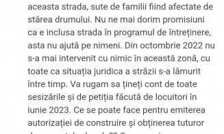Clujenii de pe Miko Imre, exasperați! Cer de ani de zile asfaltarea străzii, municipalitatea îi amână