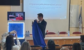 Mihai Leu, gest de aur la Cluj-Napoca! A oferit 21 de fundițe aurii copiilor care se luptă cu cancerul
