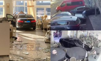 Dosar penal pentru clujeanul care a intrat cu mașina într-un restaurant din Băile Herculane. În autoturism se afla și o fetiță de 6 ani