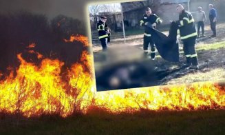 A murit ars de viu după ce a incendiat vegetația uscată de lângă gospodărie