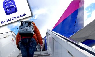 Vacanțe la Wizz Air cu bagajul de mână cât o "poşetă" / La Ryanair "poşeta" este şi mai mică