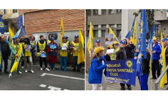 Proteste în sănătate la Cluj-Napoca. Sindicat: Este ceea ce noi am denumit repetiţia pentru grevă