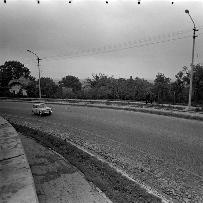 Calea Turzii, încă neasfaltată. Anii '60