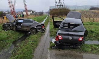 Accident mortal. Trupul unui șofer tânăr a fost găsit după câteva ore pe câmp, la 12 metri de mașină