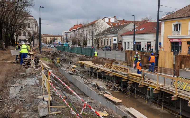 Cum merg lucrările la Parcul Caragiale. Canalul Morii va fi descoperit până la strada Ferdinand și clădirea BT își va schimba “fața”