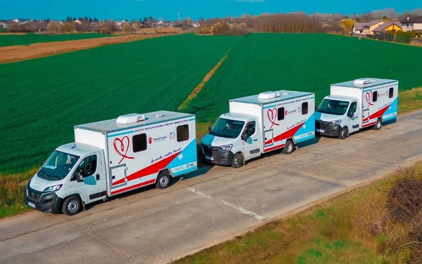 Trei caravane medicale mobile, dotate cu echipamente, inclusiv ecografe, pornesc spre comunităţile rurale