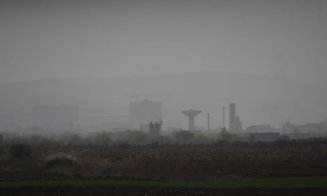 Smog-ul Clujului văzut din Apahida