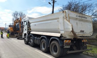 Lucrări pe un drum județean din Cluj! Se realizează accesele la proprietăți