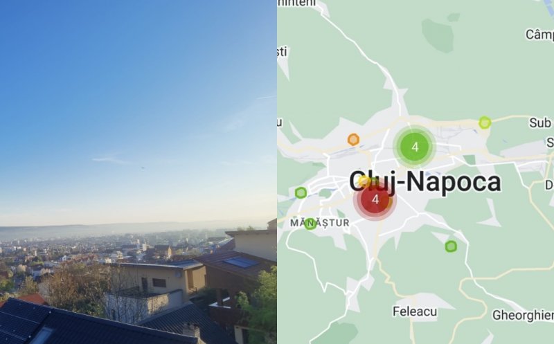 Clujul sufocat de fum: Calitatea aerului afectată de incendiile forestiere și de vegetație