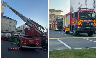 INCENDIU într-un apartament din Cluj-Napoca! 20 de persoane s-au autoevacuat din bloc