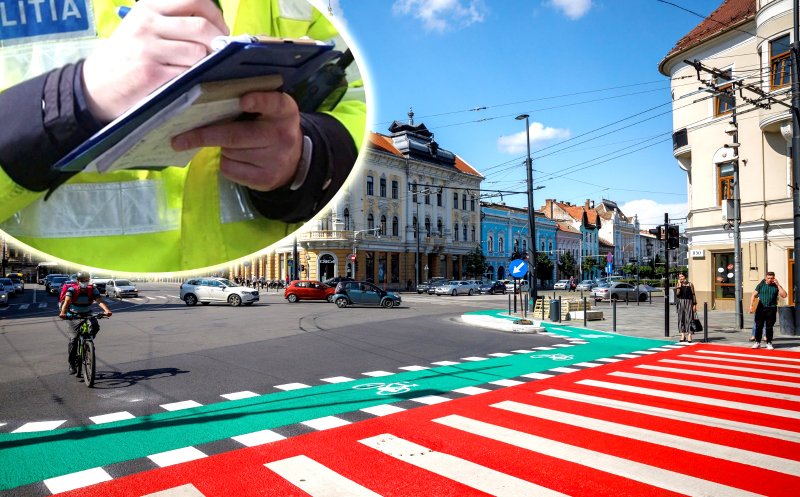 În sfârşit poliţiştii clujeni s-au decis să îi AMENDEZE şi pe pietonii, bicicliştii şi trotinetiştii care nu respectă regulile de circulaţie