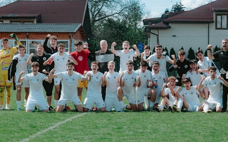 Victorie pentru juniorii de la "U" Cluj în turul semifinalelor Ligii de Tineret
