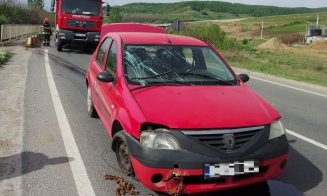 Accident în comuna Sânpaul. Au intervenit pompierii clujeni