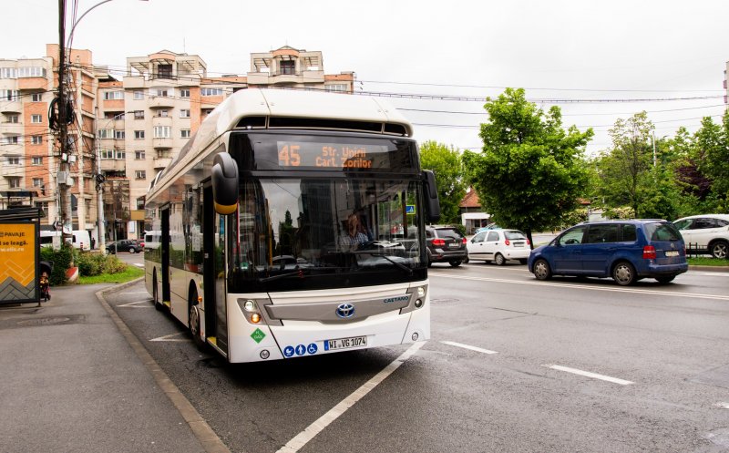 Vinerea Verde la Cluj-Napoca, cu autobuzul cu hidrogen. Pe ce linii circulă