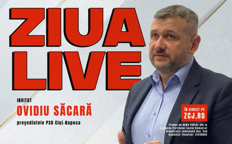 Ovidiu Săcară, președintele PSD Cluj-Napoca, invitat la ZIUA LIVE