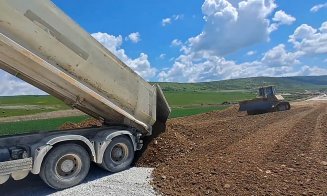 Stadiul lucrărilor la Drumul Expres din Cluj, legătura A3 - DN1 - Tureni / Peste 280 de muncitori mobilizați