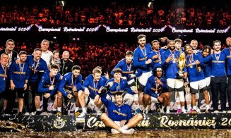 U-Banca Transilvania a câştigat titlul de campioană a României. Legendarul Ghiță Mureșan, în tribunele BT Arena, la Cluj-Napoca