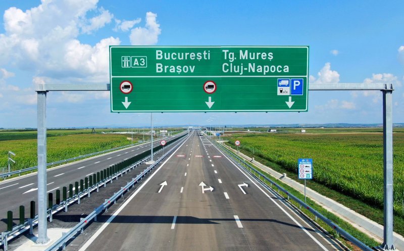 Atenție, șoferi! Trafic restricționat pe Autostrada A3 Turda – Târgu Mureș