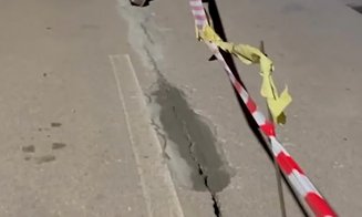 Se verifică şi reţeaua de utilităţi pe strada Nicolae Moldoveanu care a luat-o la vale