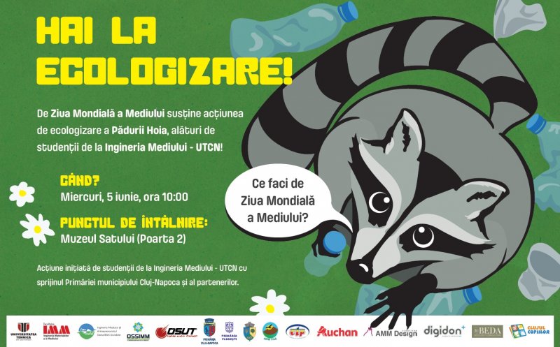 Ecologizarea Pădurii Hoia cu ocazia Zilei Mondiale a Mediului