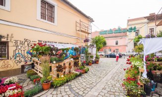 Strada Potaissa redevine piața de flori „altfel”