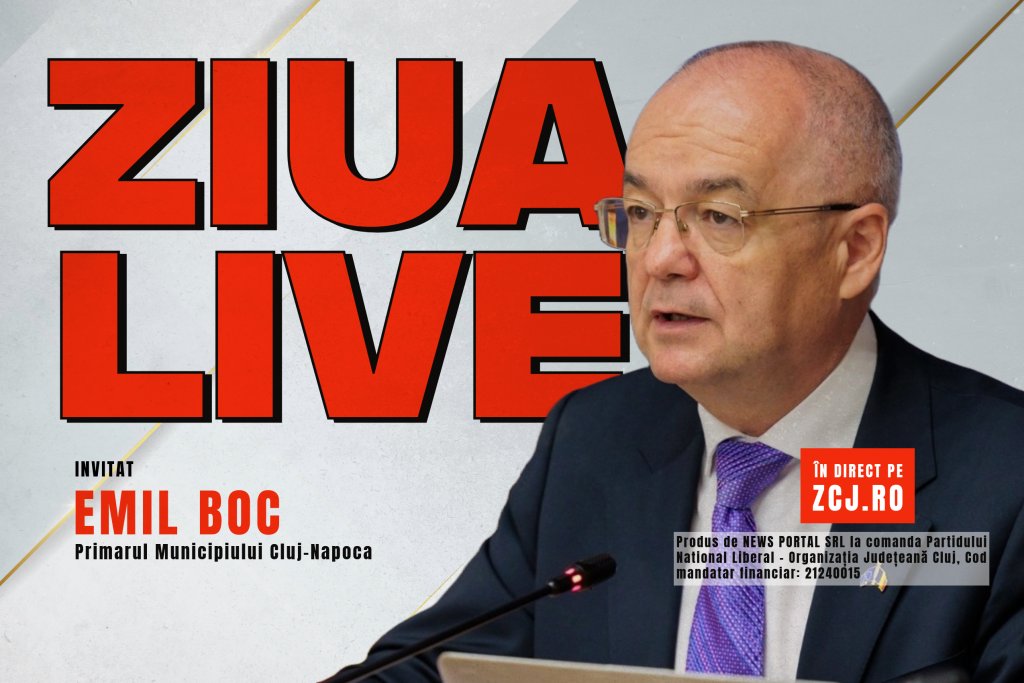 ULTIMA ZI DE CAMPANIE LA CLUJ: Emil Boc vine în studioul ZIUA LIVE