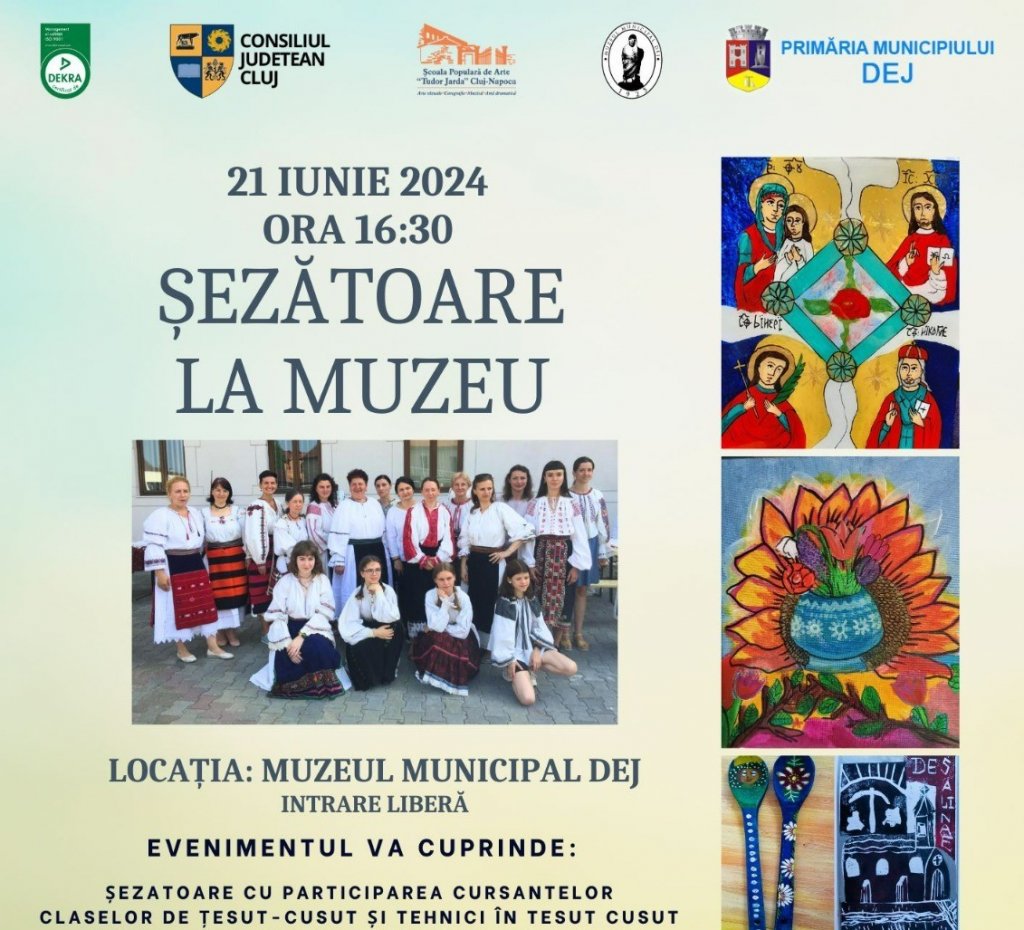 Tradiții și obiceiuri din zona Dejului, reînviate într-o „Șezătoare la muzeu”