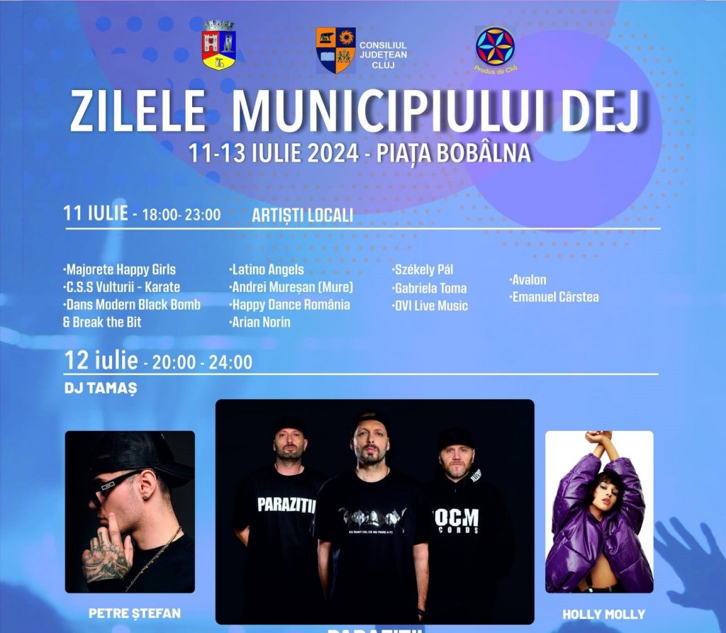 Când au loc Zilele Dejului 2024