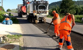 Asfaltări într-o localitate din județul Cluj. Tișe: „Infrastructura rutieră rămâne o prioritate absolută”