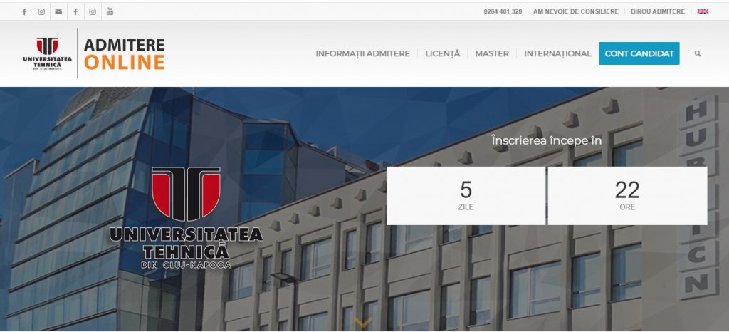 Din 15 iulie Universitatea Tehnică din Cluj-Napoca dă start Admiterii 2024!