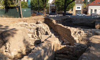 Lucrările din Parcul Caragiale, la 70%. O parte din zidul roman, conservat