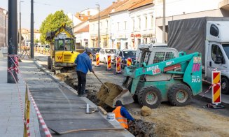 Lucrările din Parcul Caragiale, la 70%. O parte din zidul roman, conservat