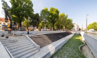 Lucrările din Parcul Caragiale, la 70%. O parte din zidul roman, conservat