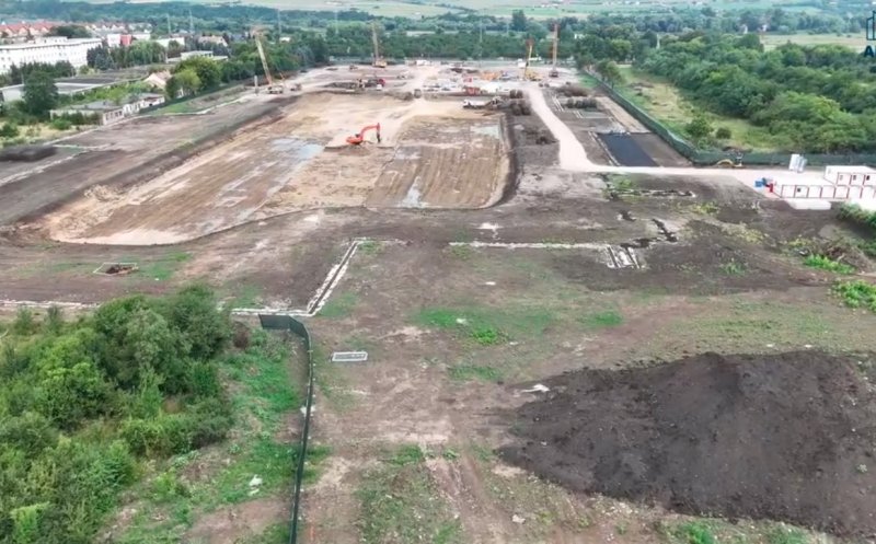 IMAGINI de pe șantierul Spitalului Regional de Urgență Cluj: între 40 și 50 de angajați, prezenți în fiecare zi