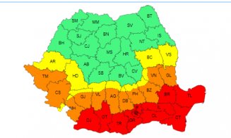 Joi, aproape jumătate de ţară scapă de avertizările de caniculă