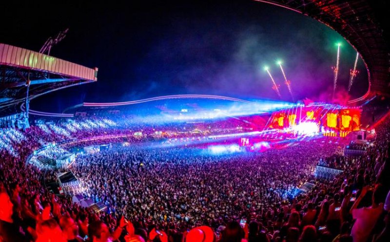 Sistem de numărare a participanților care intră și ies de pe Cluj Arena la Untold