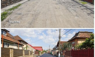 O stradă din Turda care arăta ca în secolul trecut a fost complet modernizată